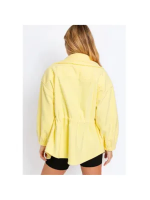 "The Beth" Yellow Lemon Hoodie Soft Fleece Jacket size S NWT oversized thumbnail 6
