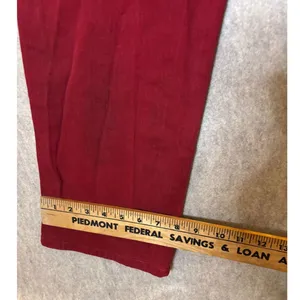 Lauren Jeans Co Ralph Lauren 14W Red Burgundy Straight Leg Stretch Jeans thumbnail 5