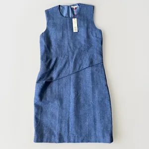 FRANCES VALENTINE Callista Wool-Blend Dress Blue NWT Large Chic thumbnail 6