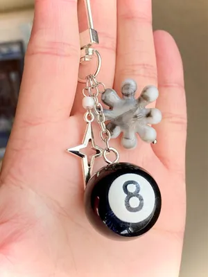 Handmade grunge funky y2k bag charm/accessory/key chain🖤 thumbnail 1