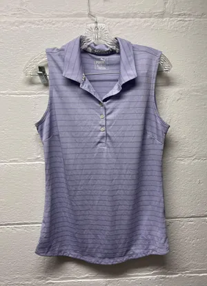 Puma Striped Purple Polo Tank Top thumbnail 1