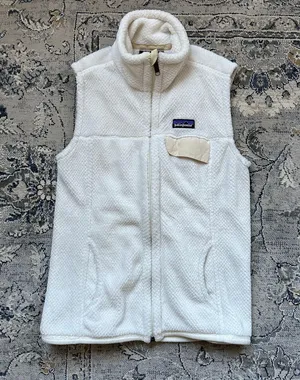 Patagonia White Fleece  Vest thumbnail 1