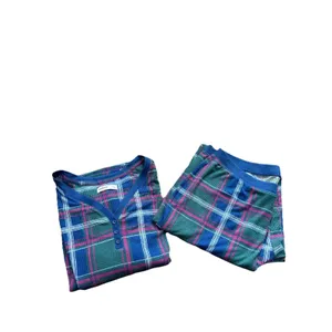 Sonoma Goods Pajama Set XXL Top Pants Green Plaid Thermal Check 2-pc Women's thumbnail 7