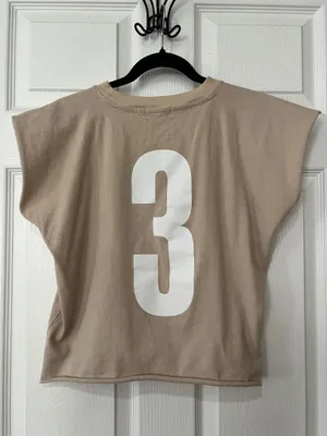 Bohme Cropped Tan T-Shirt thumbnail 2