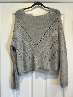 Kendall & Kylie Gray Sweater thumbnail 2