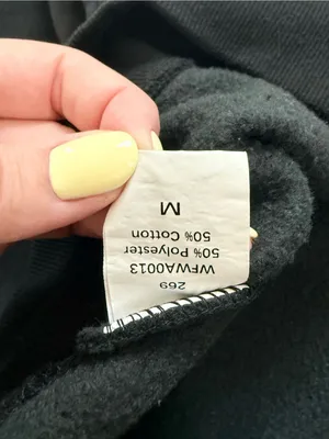Sunbs Black Quarter Zip Oversized Sweatshirt Size M thumbnail 4