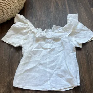 White Off The Shoulder Top thumbnail 3