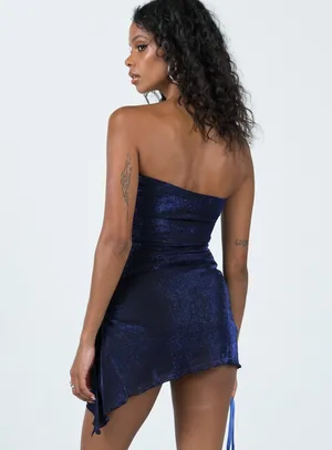 Princess Polly Mini Dress Donelli Navy thumbnail 2