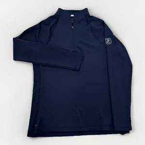 Peter Millar Performance Polo Womens Size Medium Navy Blue Raglan Quarter Zip thumbnail 1