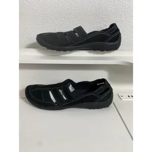 Women’s Clarks Haley Stork Black Comfort Flats Size 9 N Barely Worn thumbnail 6