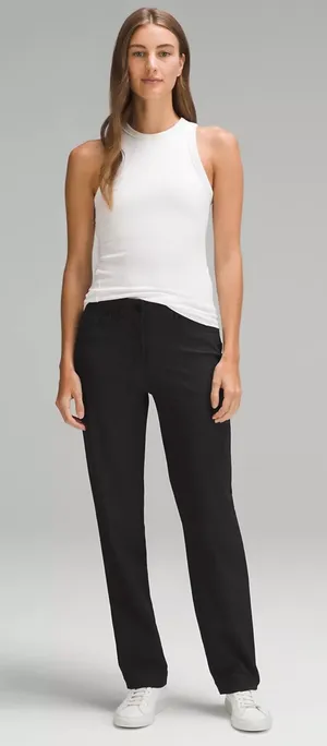 Lululemon City Sleek High Rise Black Work Pant Trouser Size 4 thumbnail 1