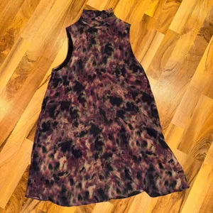 Amanda Uprichard Purple Tie Dye Sleeveless Mock Neck Mini Dress wedding‎ holiday thumbnail 1