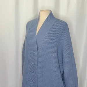 Revolve WEWOREWHAT Oversized‎ Cardigan Sweater Chunky Knit Storm One Size thumbnail 7