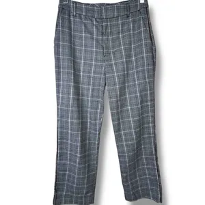 Abercrombie & Fitch Simone Plaid High Rise Ankle Flare Tailored Trouser Pants thumbnail 3