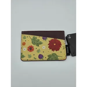 Disney Loungefly Bambi‎ Springtime Flowers Card Holder Wallet Green Yellow NEW thumbnail 3