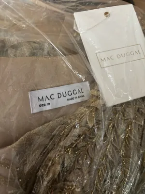 Champagne Gold MAC Duggal Formal Dress thumbnail 5