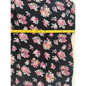 Bryn Connelly Vintage‎ Floral Lace Collar Blouse Black Pink Short Sleeve Small thumbnail 5