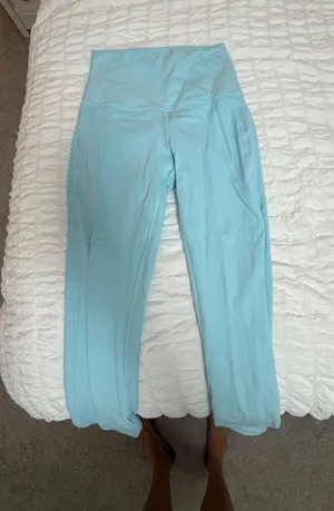 Light blue size 4 Lululemon leggings thumbnail 1