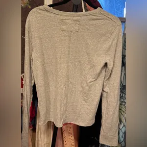 NWOT Free People We The Free Nova Long-Sleeve Tee - caiman gray tan - XS thumbnail 7