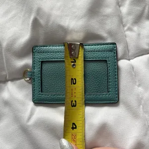 Nanette Lepore‎ Card Case Teal Green ID Holder Credit Card Small Designer thumbnail 3