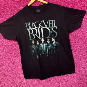 Black Veil Brides Leather Portrait Gothic Metal Band Tee XL thumbnail 3