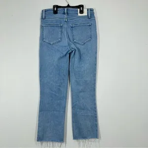 Paige Women's‎ Size 26 Denim Jeans Cindy Raw Hem Light Wash High Rise Classic thumbnail 6