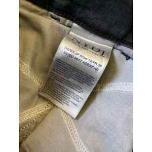 NYDJ Marilyn Straight Leg Jeans Charcoal Gray Tie Belt Trousers Size 6 thumbnail 7