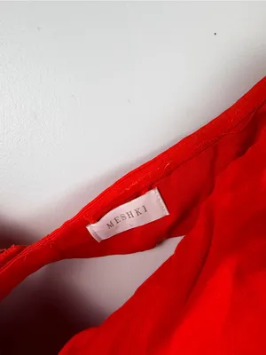 Meshki - Antonella Strapless Keyhole Maxi in Red size large thumbnail 6