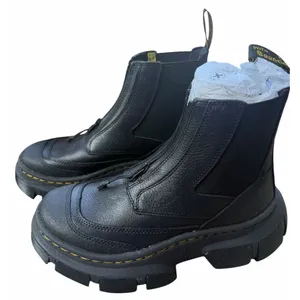 NEW Dr. Martens Leather Beta 2976 DMXL Zip Up Chelsea Boots Black W 7 EU 38 Doc thumbnail 2