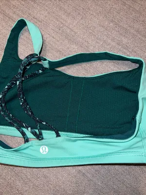 lululemon athletica Mint Green Strappy Sports Bra thumbnail 6