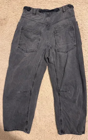 Free People We The Free Moxie People Free Pull-On Barrel Jeans thumbnail 3