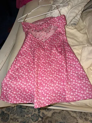 Altar'd State Mini Dress Pink Floral, worn once thumbnail 4