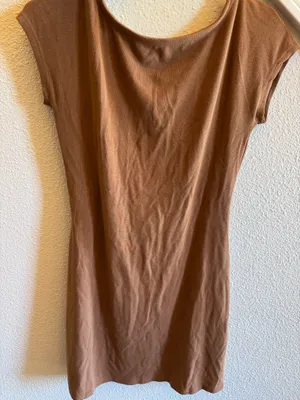 Free People Rosalia Essential Mini Dress Cigar Size Small NWT MSRP $60 thumbnail 3