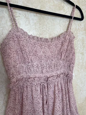 ASTR The Label Harriet Tiered Midi Dress Cottagecore Fairy High Slit Dress Sz S thumbnail 16
