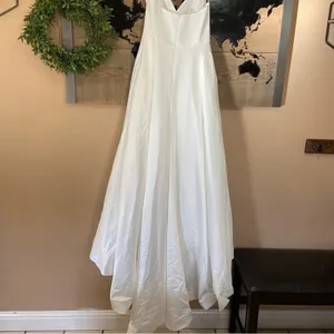 NWOT Lulus Flawless Radiance White Satin Floral Embroidered Maxi Dress thumbnail 12