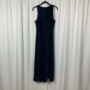Natural Life Dark Blue Crushed Velvet Sleeveless Maxi Dress Sz.XS thumbnail 9