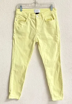 Current/Elliott Stiletto Skinny Jeans women’s 27 ‎ light yellow cropped denim thumbnail 1