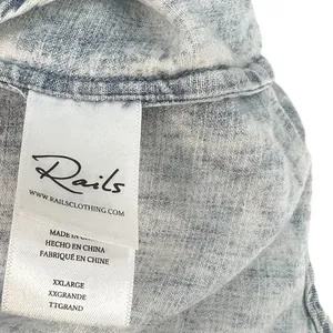 Rails Adele Shirt Dress Long Sleeve Light Acid‎ Wash Denim Blue Size XXL thumbnail 13