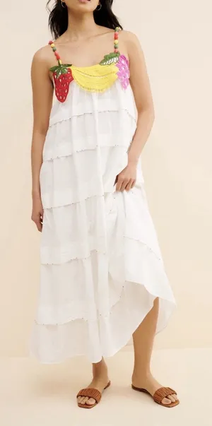 Farm Rio Fruits Sleeveless Maxi Dress Size XS thumbnail 1