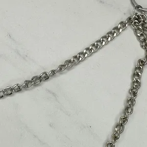 Draped Silver Chain Pants Chain Triple Strand Punk Y2K ✨ thumbnail 12