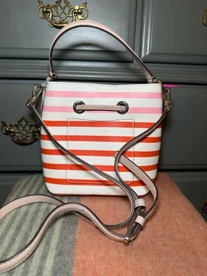 Kate spade New York Eva stripe small bucket bag thumbnail 4