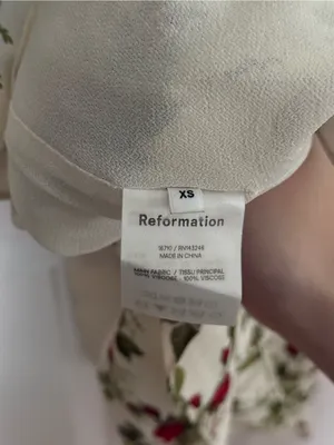 Reformation Allesandra Wrap Dress in Rose Print thumbnail 5