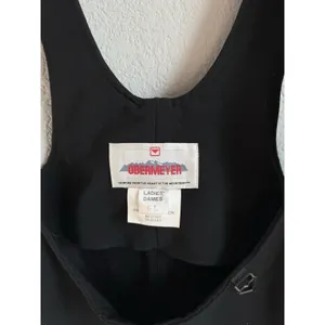 Vintage Obermeyer Skiwear Overalls Women's 6L Black Bibs Stirrups Wool‎ Blend thumbnail 4