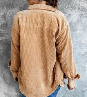 Love Tree Plaid Reversible Corduroy Jacket thumbnail 3