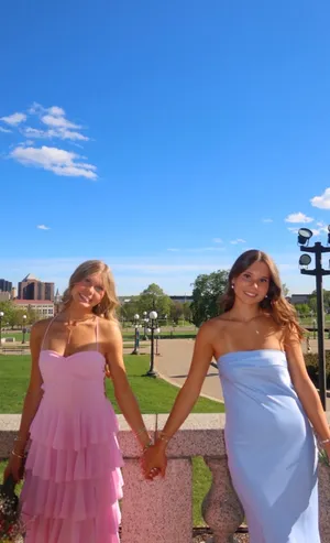 Amazon long blue dress prom thumbnail 4