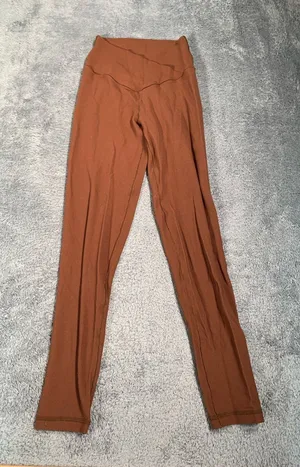 Aerie Brown waffle knit real me 7/8 High-rise Leggings small thumbnail 1