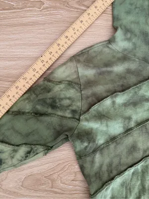90s Y2K Grunge Full Zip Hoodie Green Forest Goblin Small/Medium Streetwear thumbnail 9