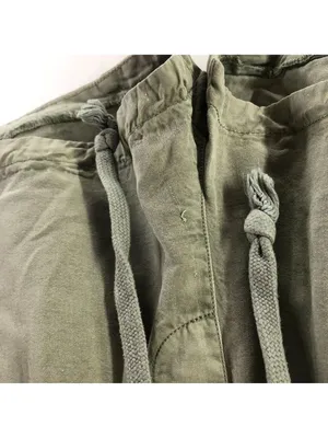Vintage Havana Womens Olive Green Drawstring Shorts Tuxedo Stripe Size Small thumbnail 2