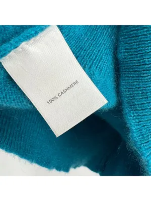 Halogen Teal 100% Cashmere V-Neck Sweater Long Sleeve Size Small thumbnail 9