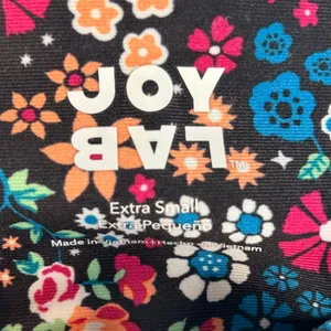 Joy‎ Lab Womens Black Geometric Floral Mesh Leggings Extra Small thumbnail 5
